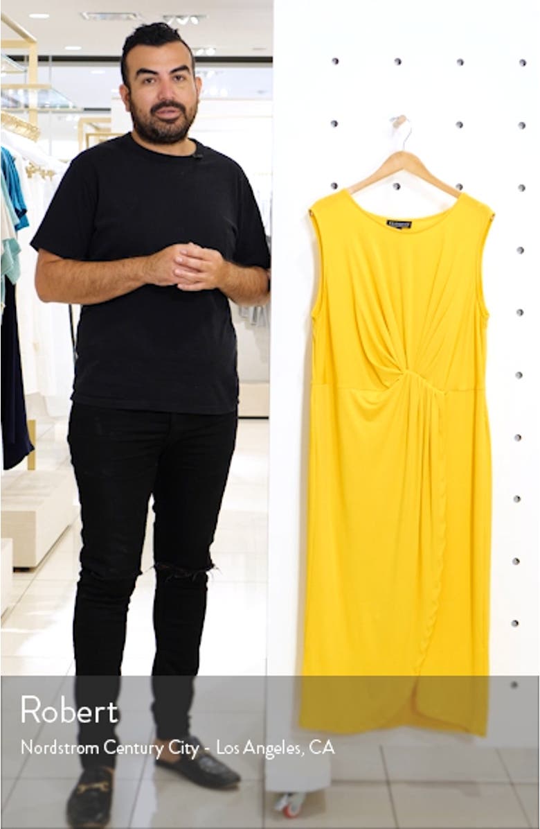 Drape Front Midi Dress, sales video thumbnail