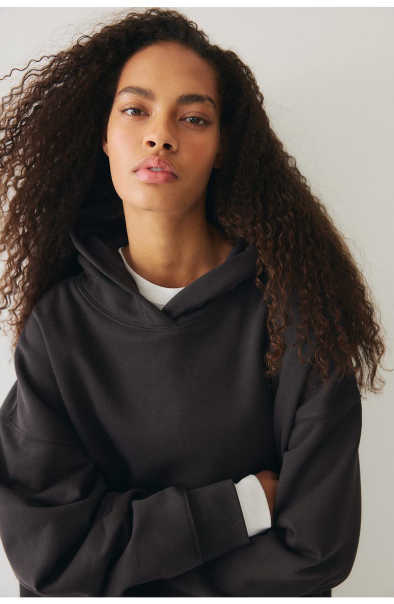 H&M Oversized Hoodie, Main, color, Black