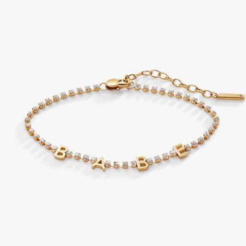 Alex And Ani Babe Tennis Chain Bracelet In Gold