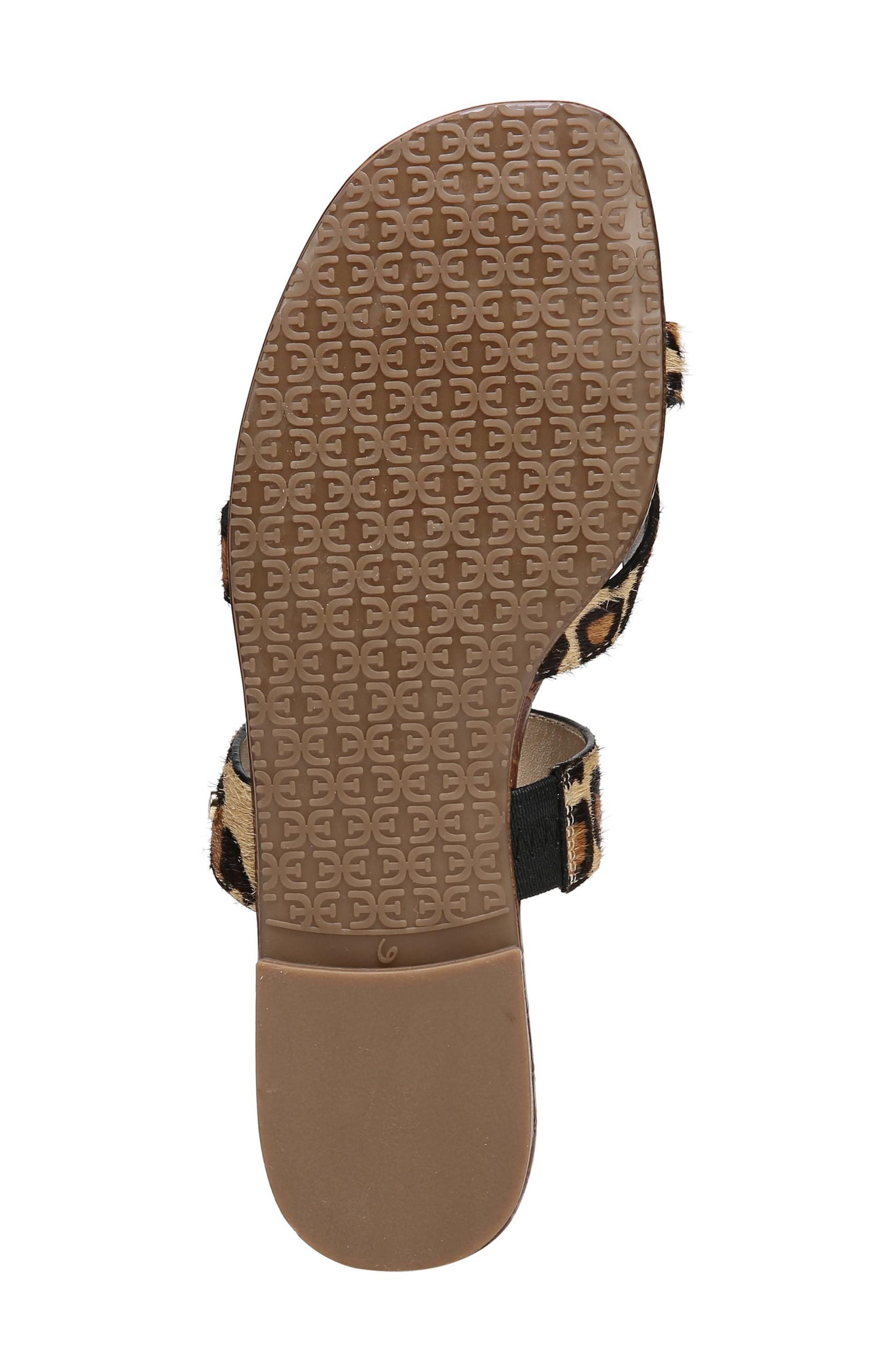 Bernice Genuine Calf Hair Sandal, Alternate, color, NEW NUDE LEOPARD BRAHMA HAIR