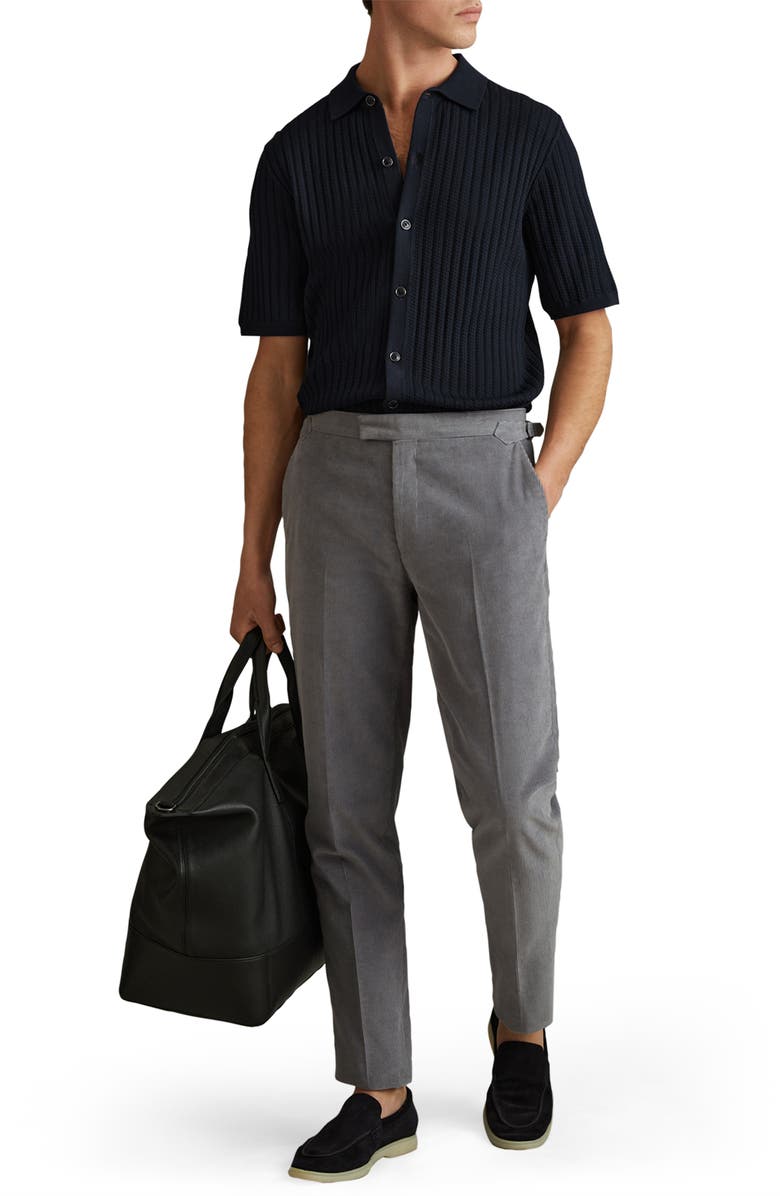 Reiss Murray Short Sleeve Cardigan, Alternate, color, 