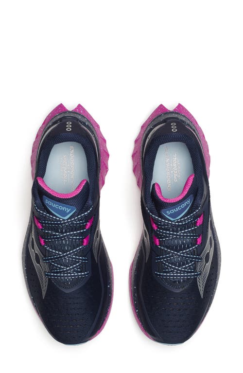 Saucony Endorphin Speed 4 Running Shoe In Navy/fuchsia