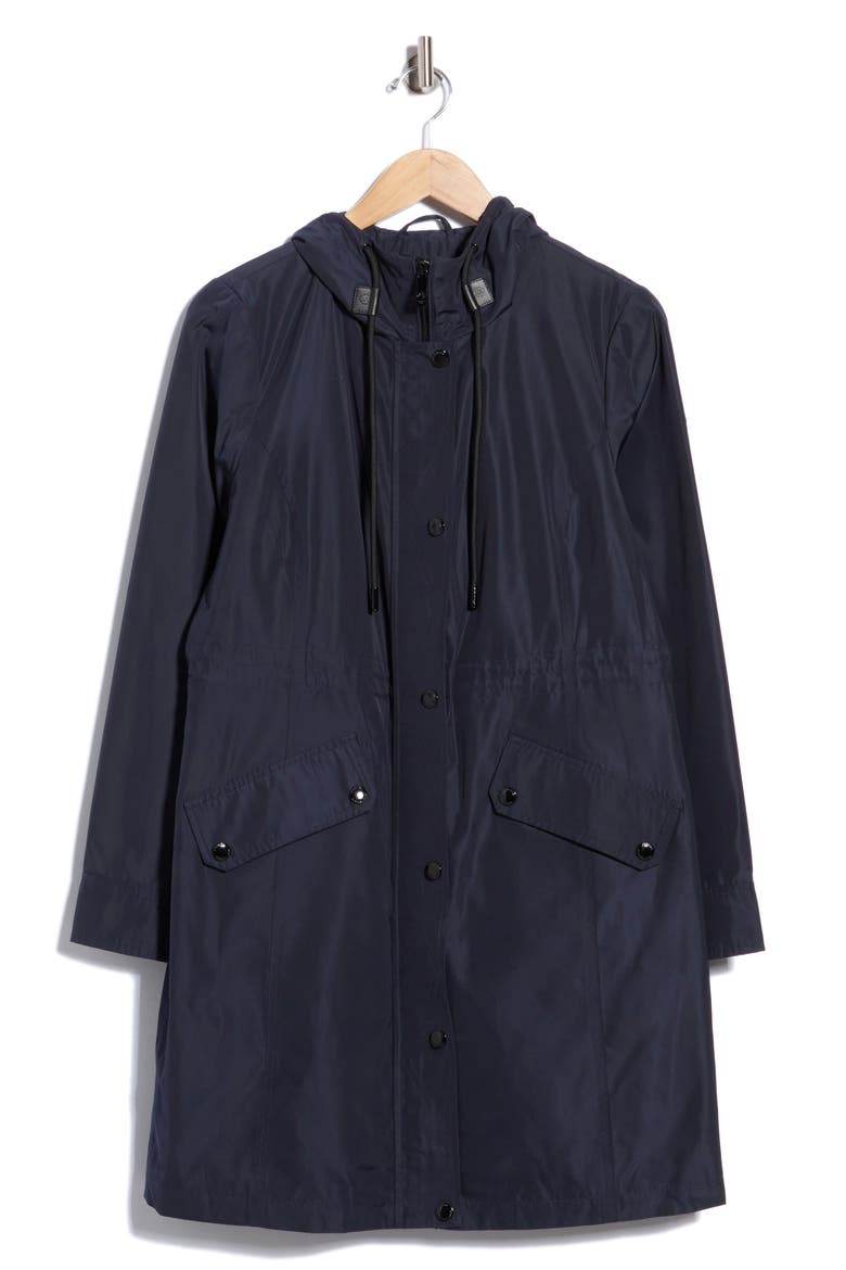 Hooded A-Line Coat, Alternate, color, MIDNIGHT