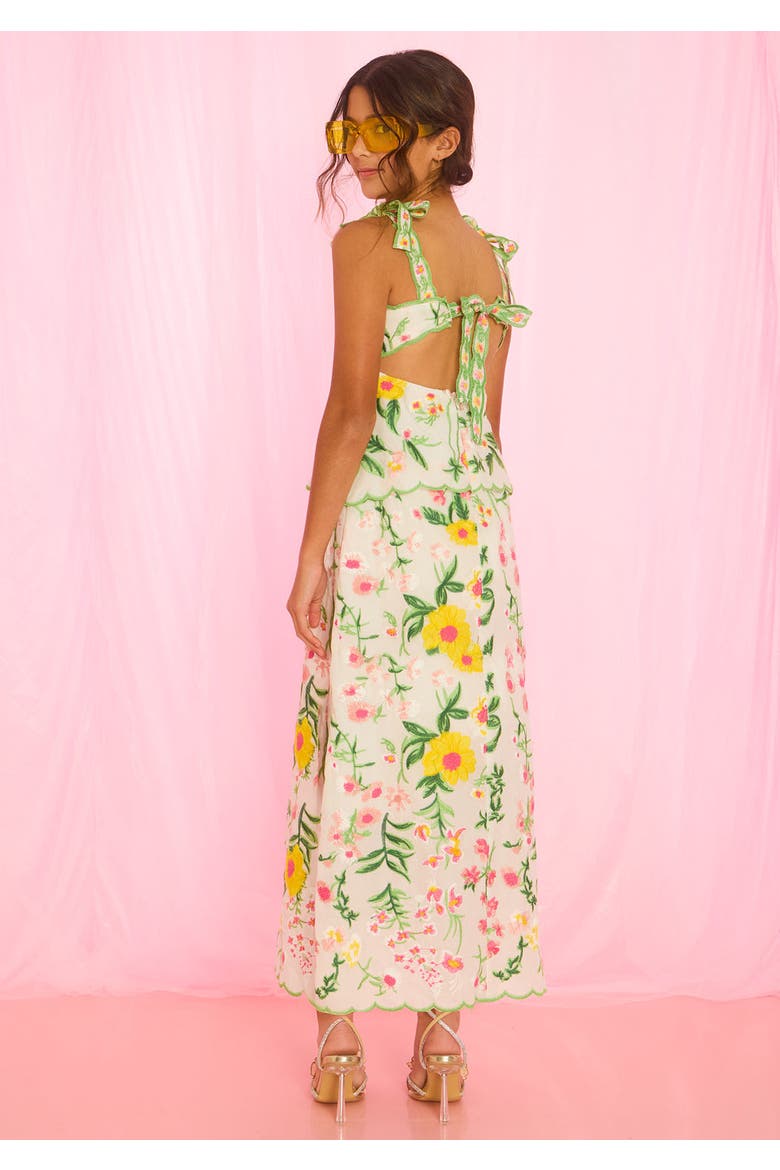 Kaylee Cotton Embroidered Maxi Dress, Alternate, color, Floral