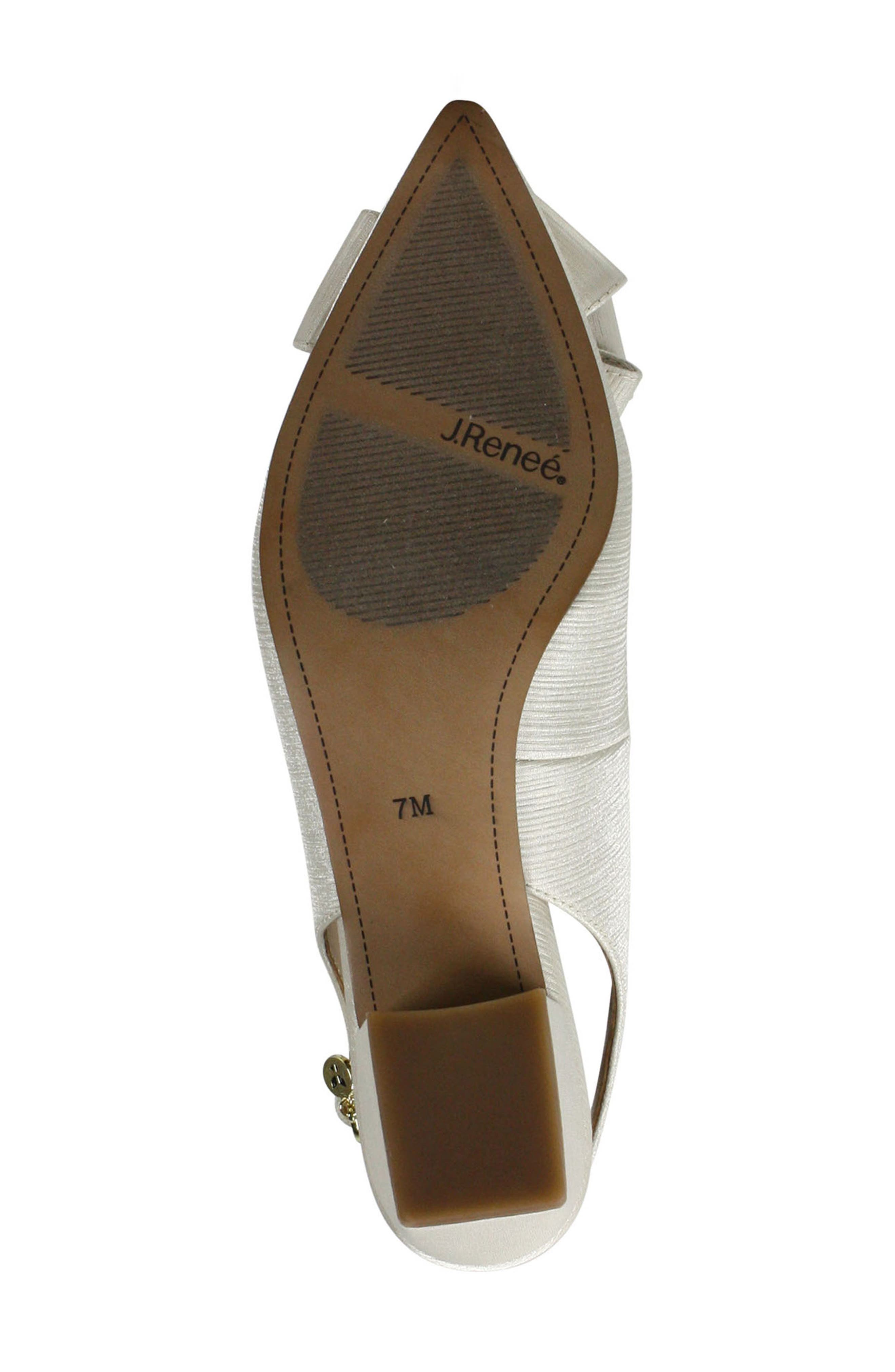 J.Renée Faaye Slingback Pump, Alternate, color, NUDE FABRIC