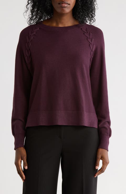 Dolman Lace-Up Sweater