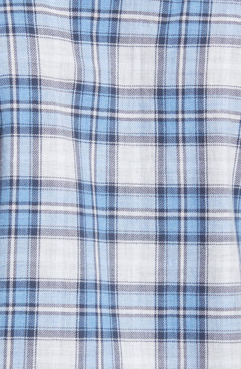 Southern Tide Classic Fit Plaid Chambray Button-Down Shirt, Alternate, color,