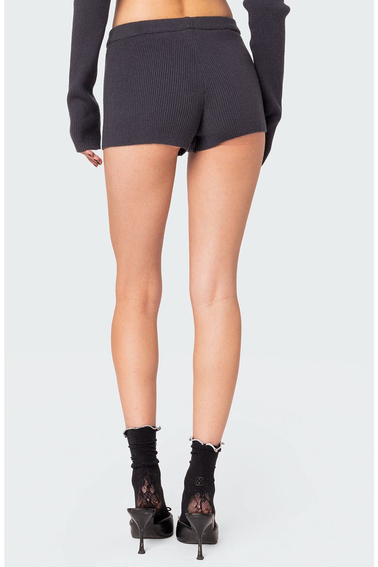 Miriam Rib Microshorts, Alternate, color, DARK-GRAY