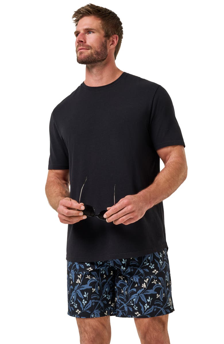 TravisMathew Relationship Status Floral Board Shorts, Alternate, color, Black