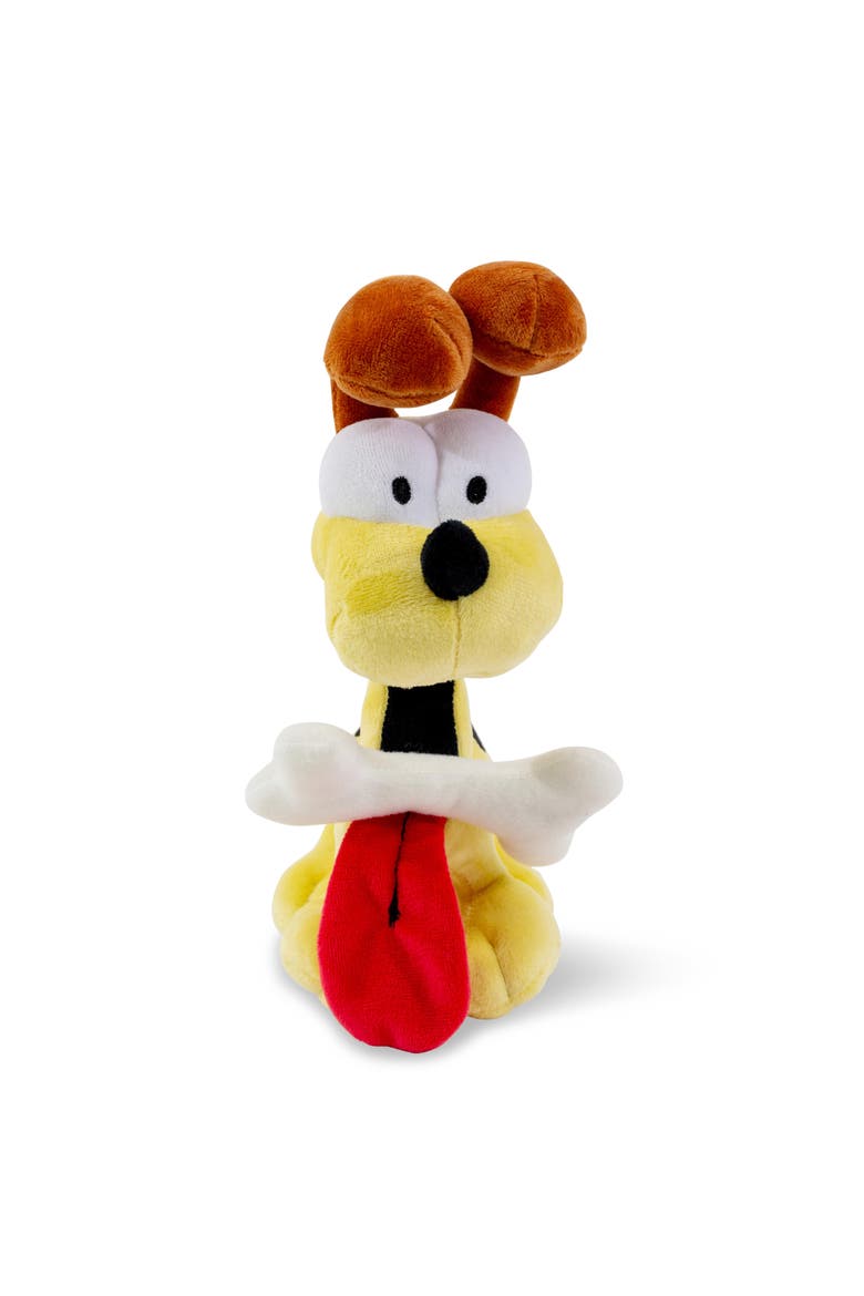 Garfield Odie With Dog Bone 12-Inch Collector Plush Toy, Alternate, color, Yellow