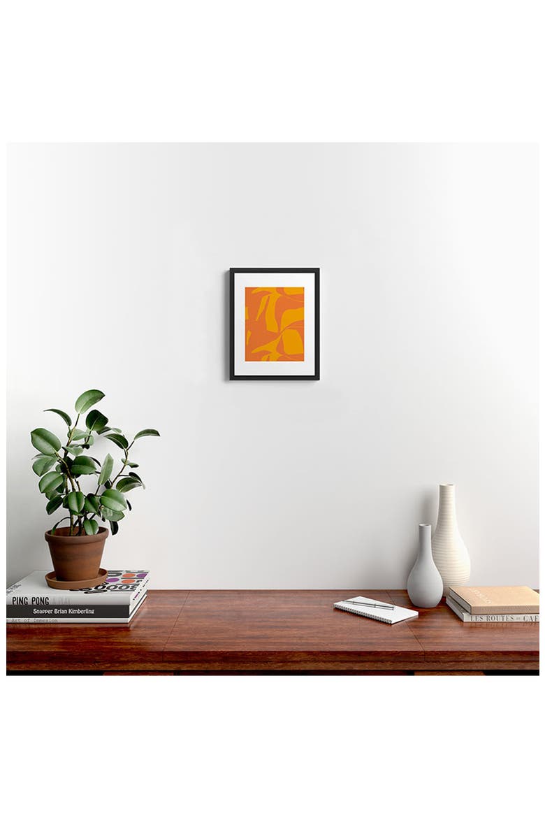 'Delta' by Camilla Foss Framed Wall Art, Alternate, color, YELLOW