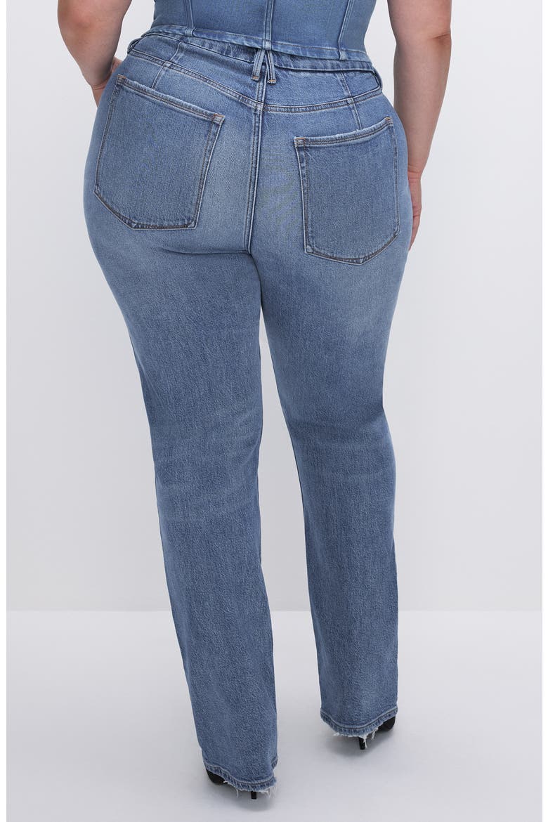Good Icon High Waist Straight Leg Jeans, Alternate, color, INDIGO575