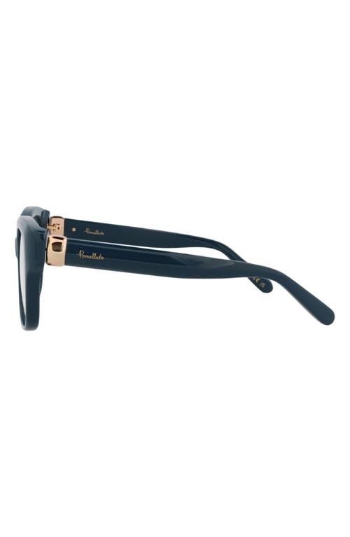 Pomellato Novelty 52mm Square Optical Glasses In Blue Blue Transparent