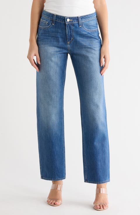 Marjorie Slouch Slim Straight Jeans (Boyle Coated)