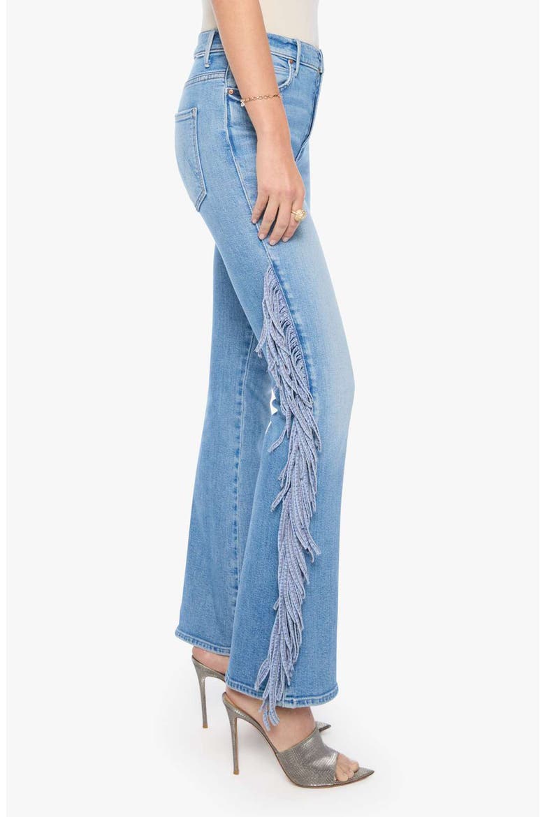 The Fringe Desperado Sneak High Waist Straight Leg Jeans, Alternate, color, SADDLE UP
