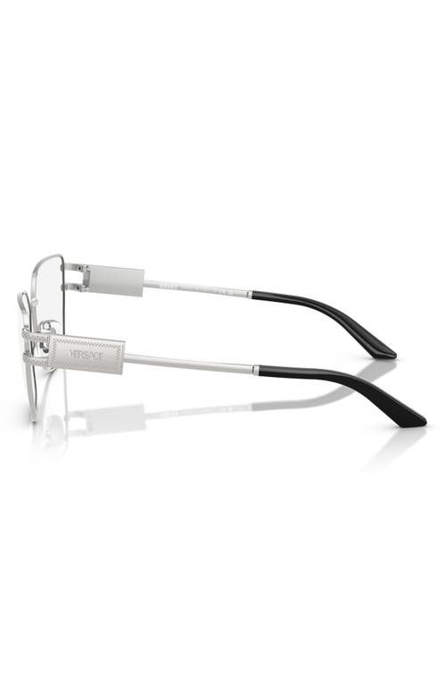 Versace 55mm Pillow Optical Glasses In Silver