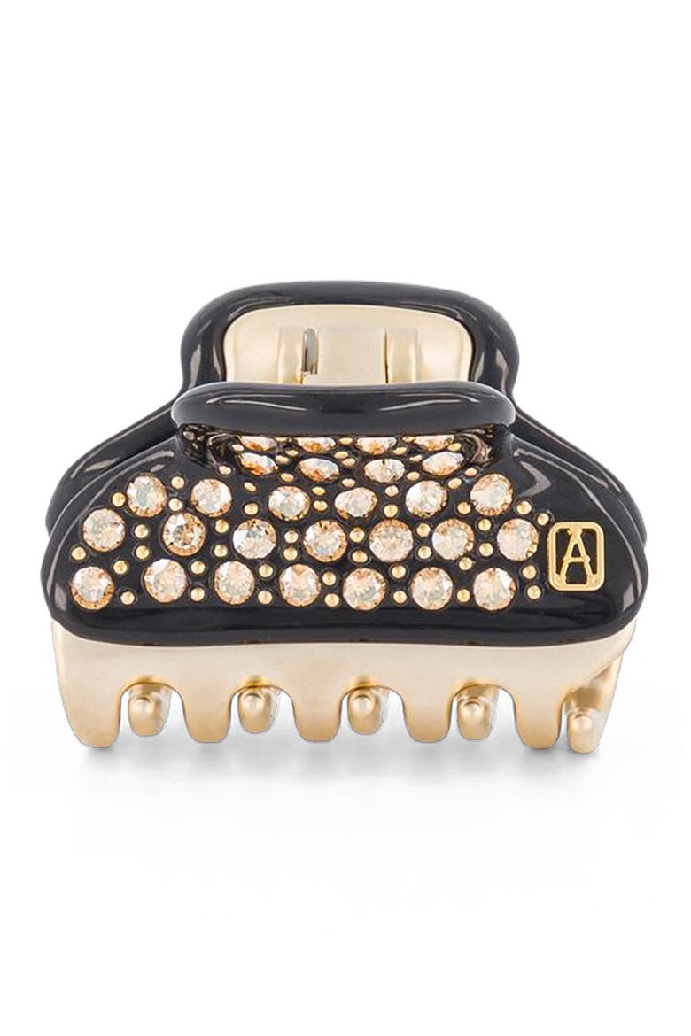Vendome Small Crystal Hair Claw Clip, Main, color, Black