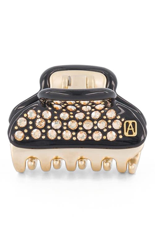 Alexandre de Paris Vendome Small Crystal Hair Claw Clip in Black at Nordstrom