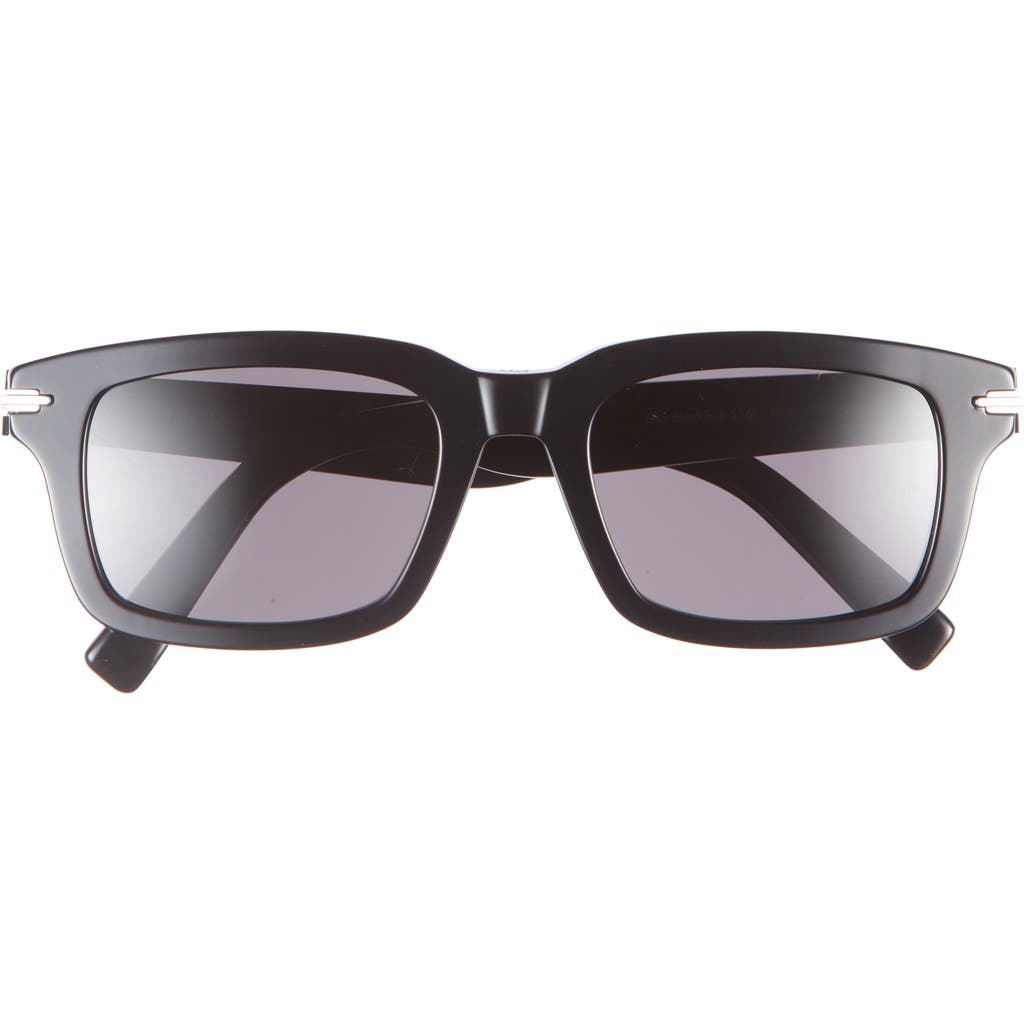 Dior Blacksuit S16i 52mm Rectangular Sunglasses In Black