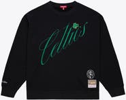 Mitchell & Ness Women's Mitchell & Ness  Black Boston Celtics Hardwood Classics Script Lightweight Sweatshirt