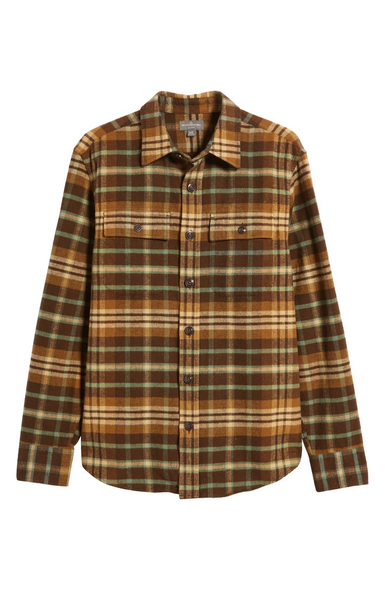 L.L.Bean Plaid Slim Fit Signature 1933 Chamois Flannel Button-Up Shirt, Alternate, color, 