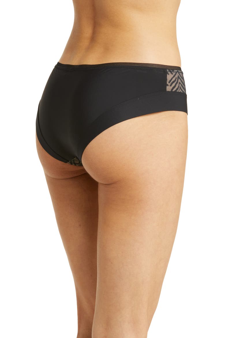 Graphic Allure Hipster Briefs, Alternate, color, BLACK