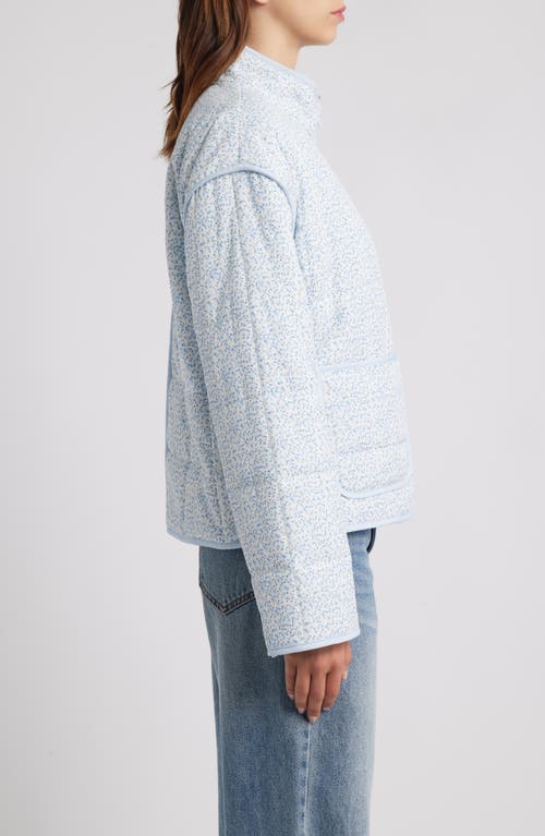 Thread & Supply Quilted Jacket In Blue