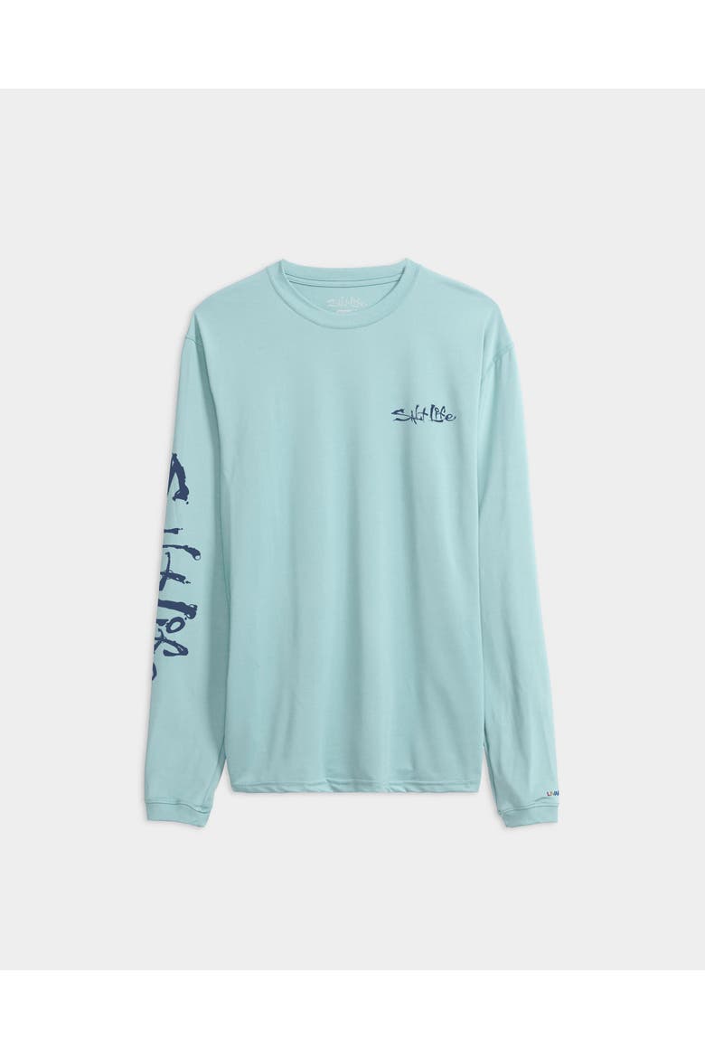Secret Spot Long Sleeve SLX Performance Tee, Main, color, Lt Aruba Heather