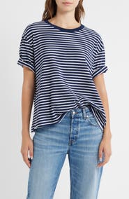 Frank & Eileen Perry Stripe Cotton Crewneck T-Shirt