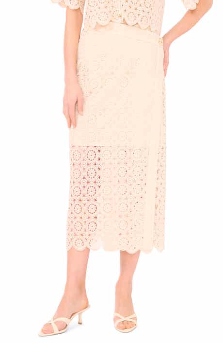 Parker Eyelet Lace Midi Skirt
