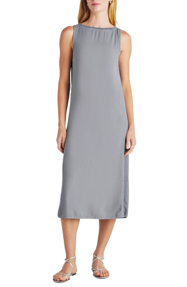 Splendid Tommie Sleeveless Side Rib Midi Dress, Alternate, color, 