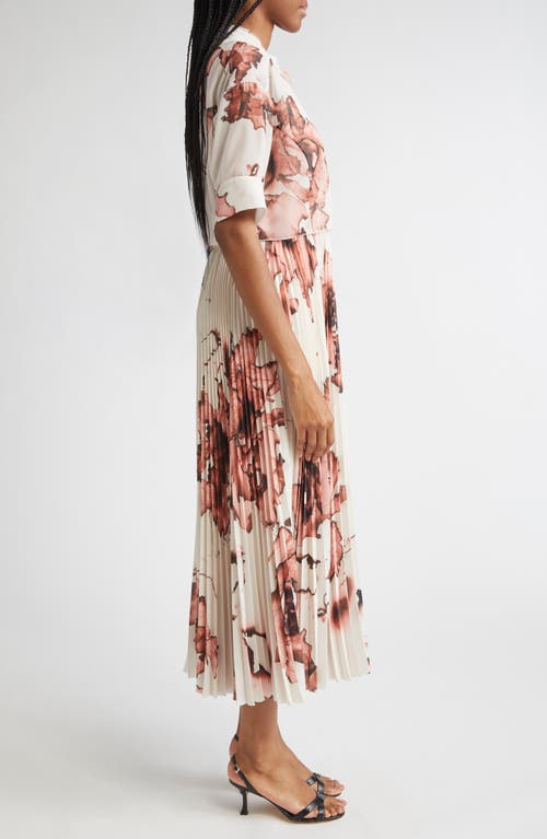 Jason Wu Collection Pleated Drop Waist Dress In White