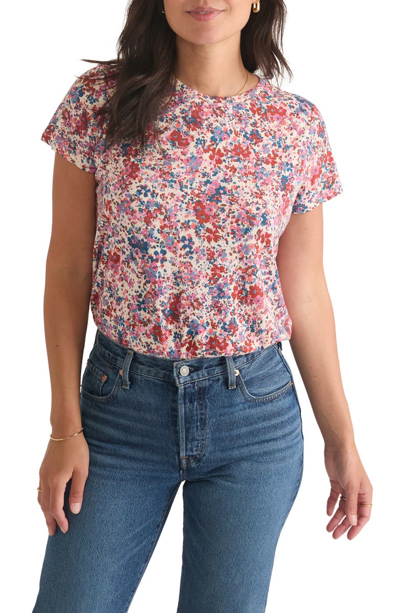 Marine Layer Floral Cotton & Modal T-Shirt | Nordstromrack