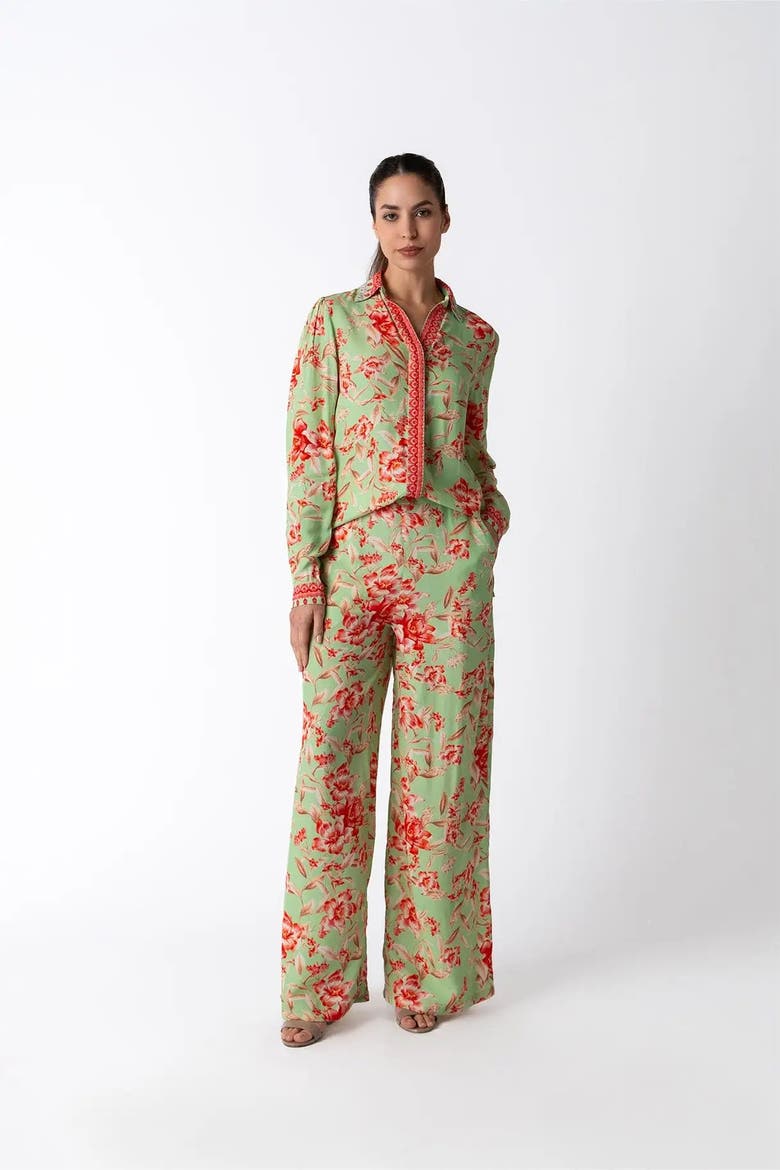 Naomi Green Trousers, Alternate, color, Green
