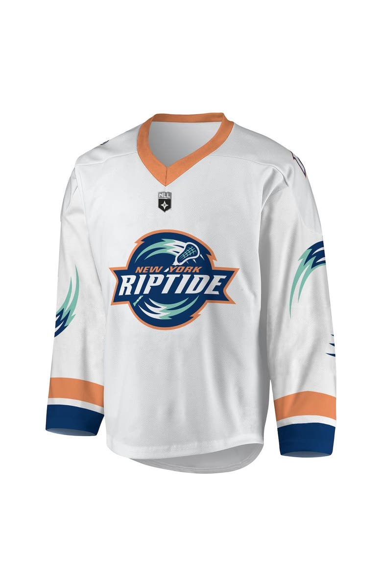 ADPRO Sports Men's White/Navy New York Riptide Replica Jersey, Alternate, color, White