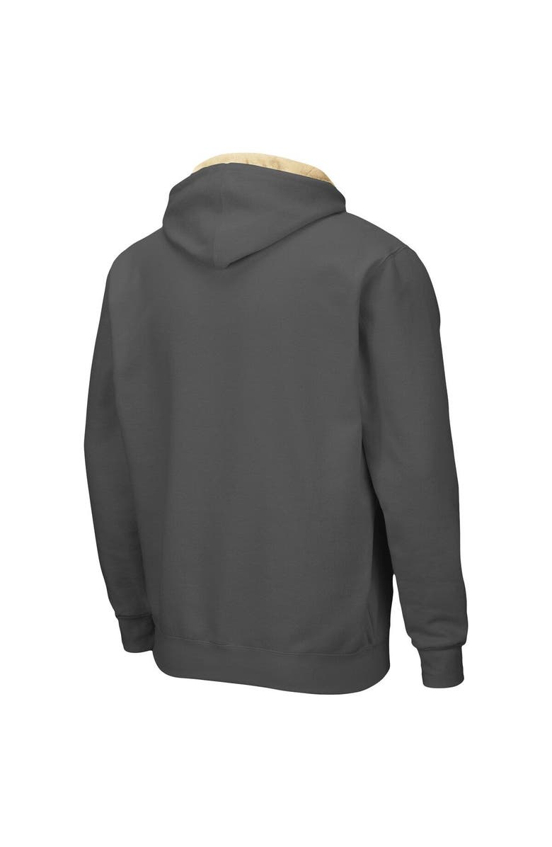 COLOSSEUM Men's Colosseum Charcoal Georgia Tech Yellow Jackets Arch & Logo 3.0 Full-Zip Hoodie, Alternate, color, Charcoal