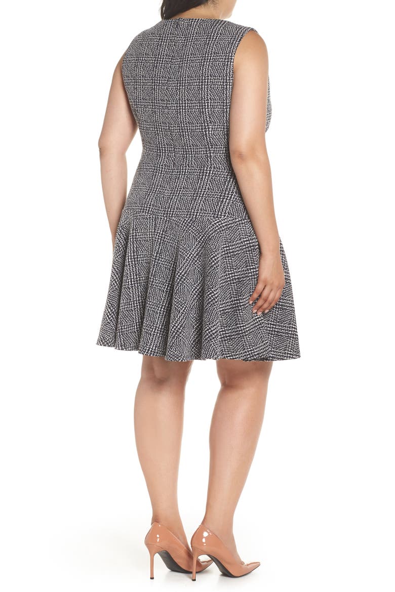 Drop Waist Sleeveless Dress, Alternate, color, NAVY/ IVORY