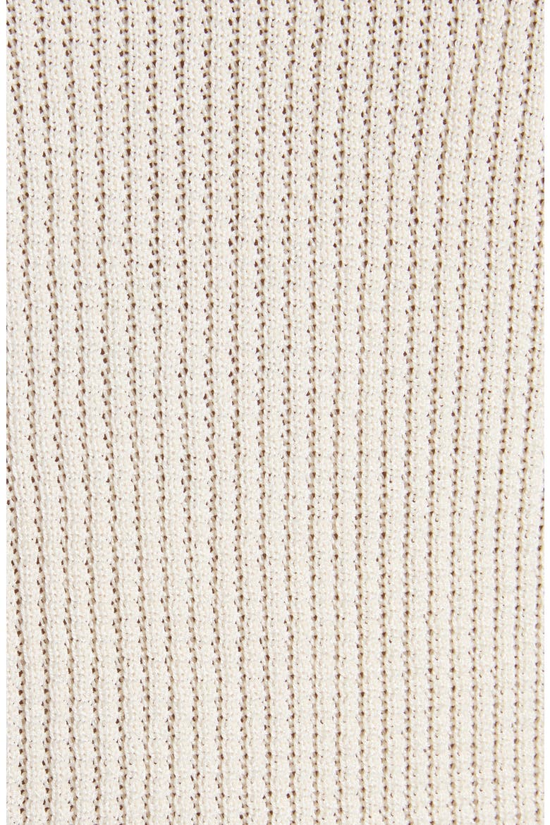 Chez Valentino Polo Sweater, Alternate, color, WHITE/ PINK
