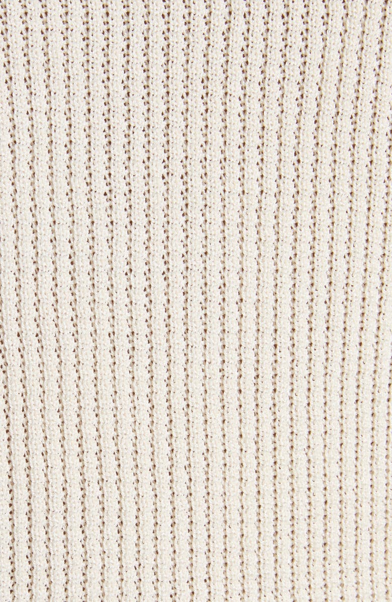 Valentino Chez Valentino Polo Sweater, Alternate, color, White/ Pink