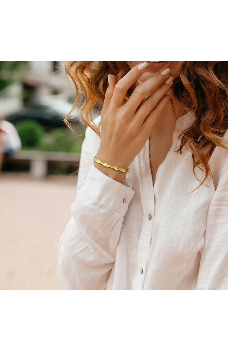 Julianna B. 1/4 CTW Diamond Station Bracelet 14k, Alternate, color, 14K Yellow Gold