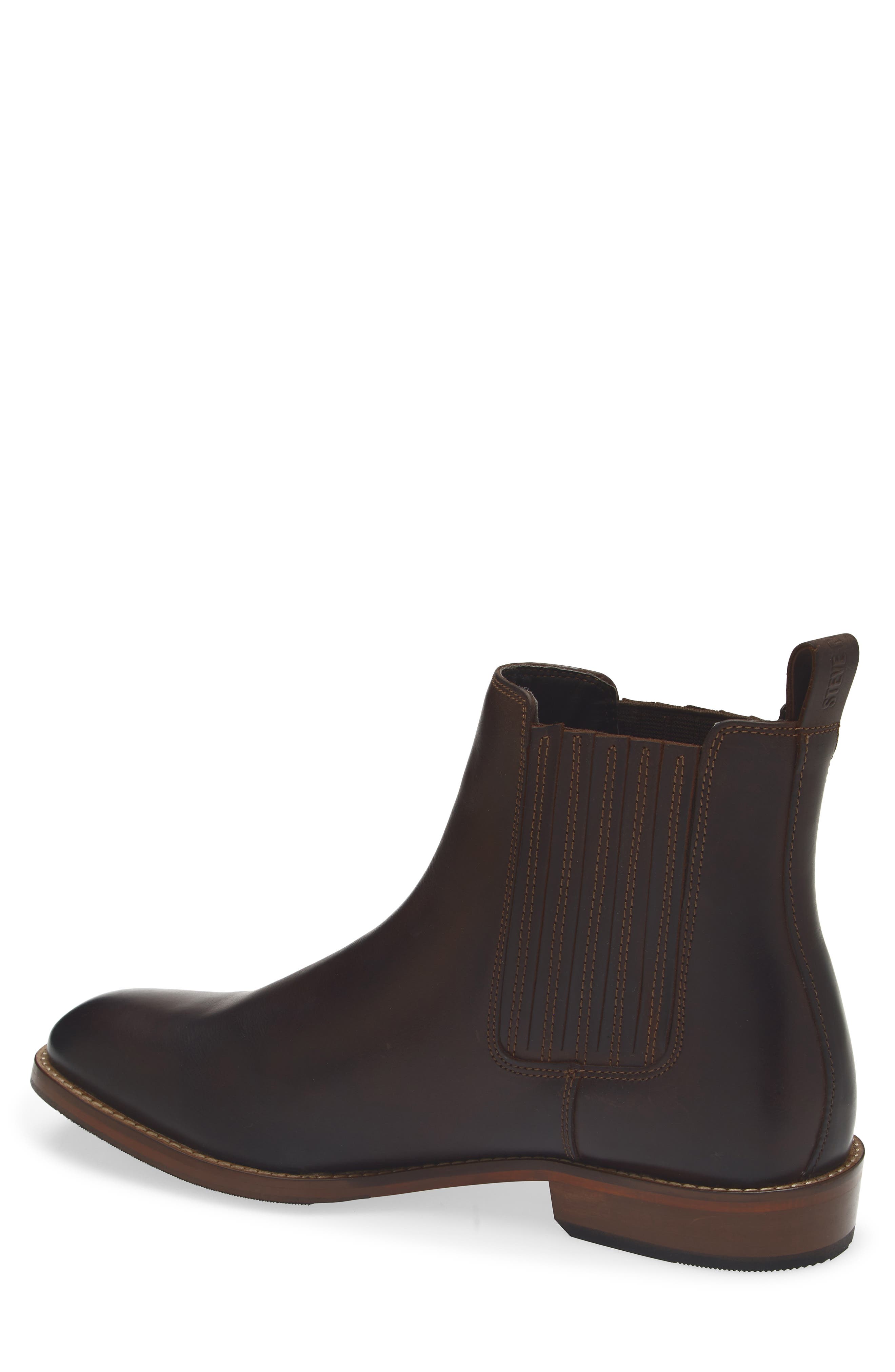 Steve Madden Roswel Plain Toe Chelsea Boot, Alternate, color, Brown