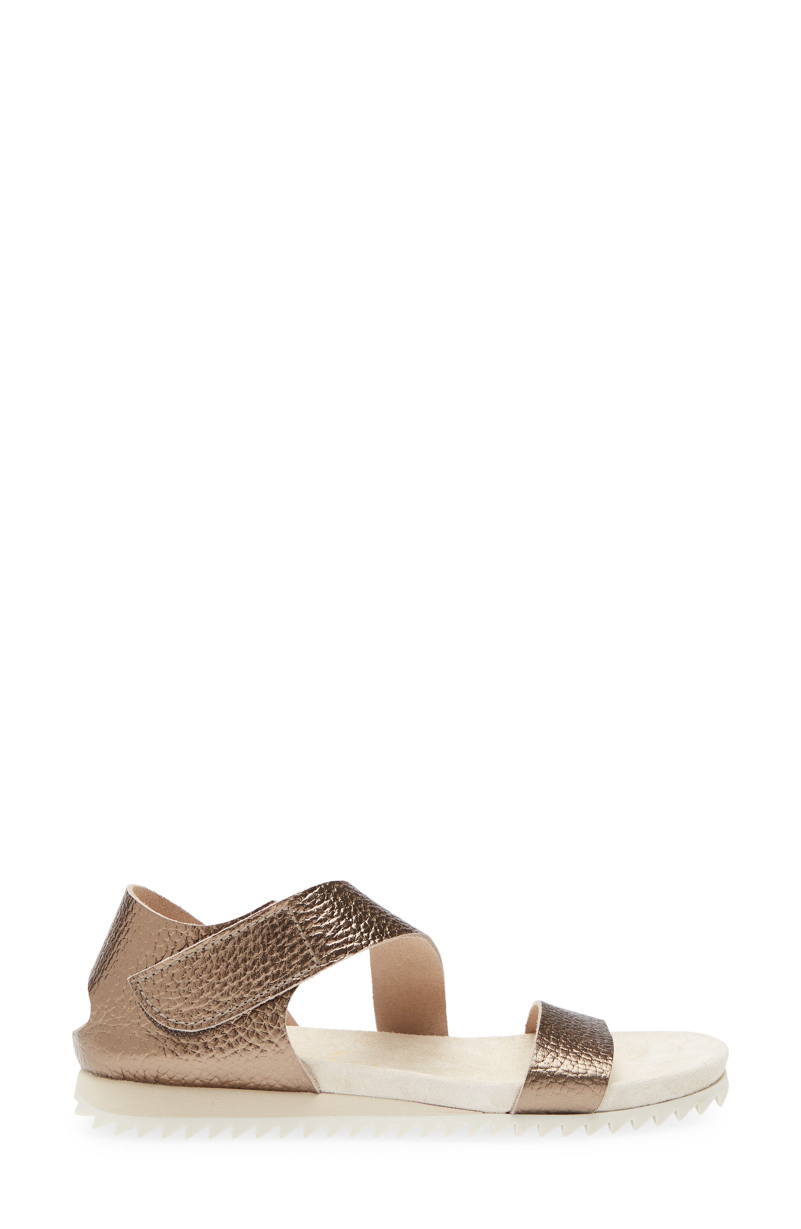 Jedda Two Strap Sandal, Alternate, color, DESERT CERVO LAME