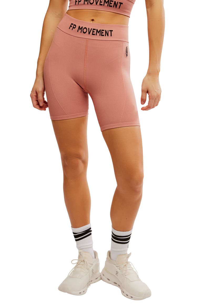 FP Movement Long Haul Bike Shorts, Main, color, PETAL