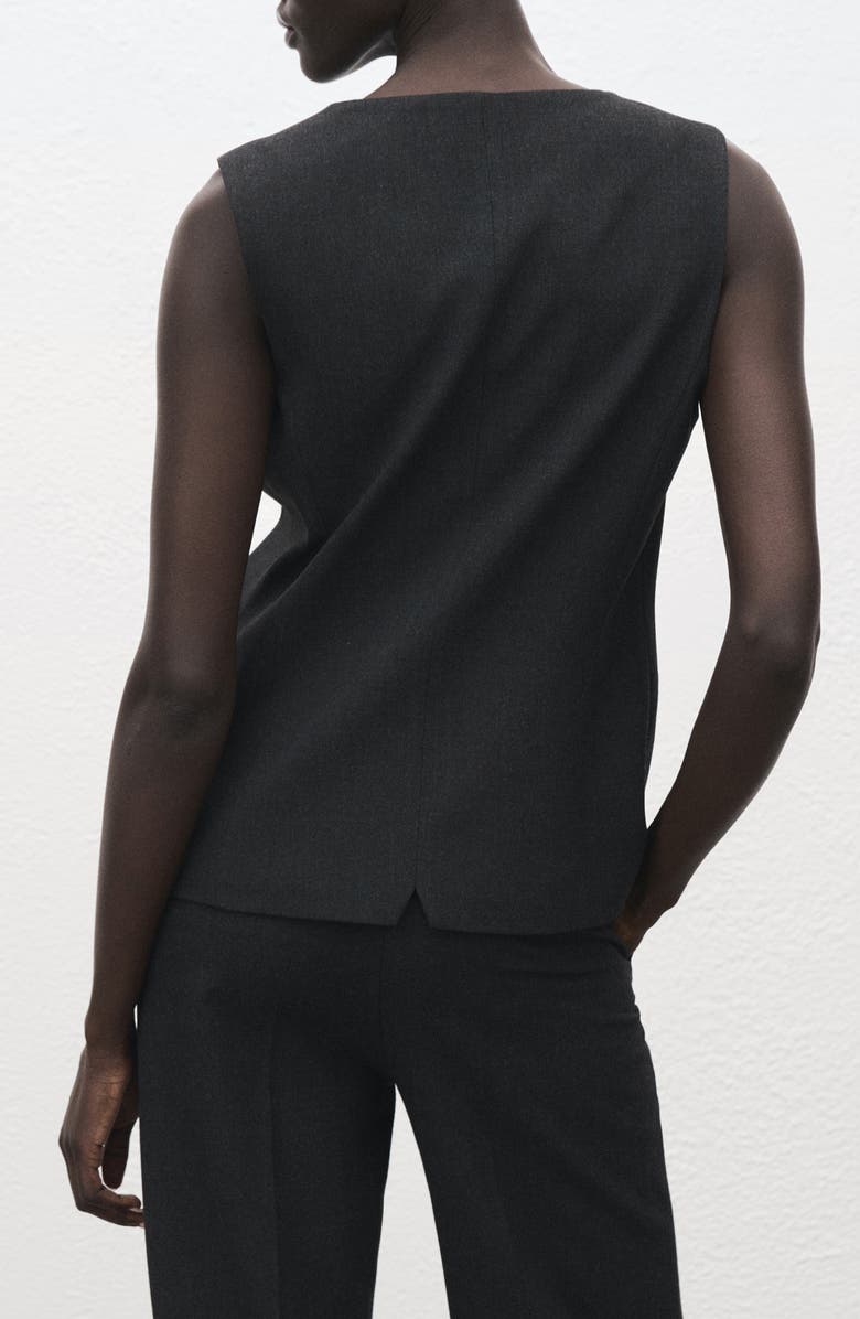 MANGO Suit Vest, Alternate, color, Grey
