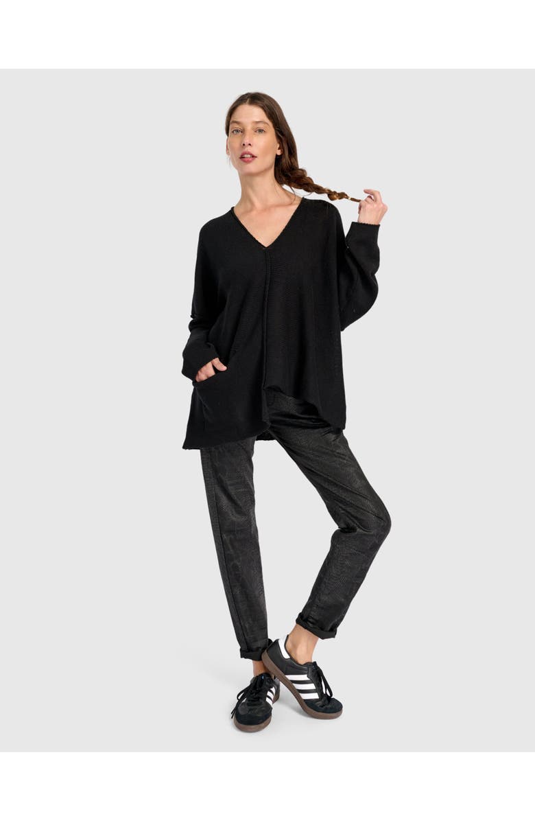 Alembika Bliss Slouchy Sweater, Alternate, color, Black