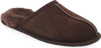 EUC store UGG Men's 9 Scuff Plaids Sheepskin Shearling Lining Slip-on Mules Slippers