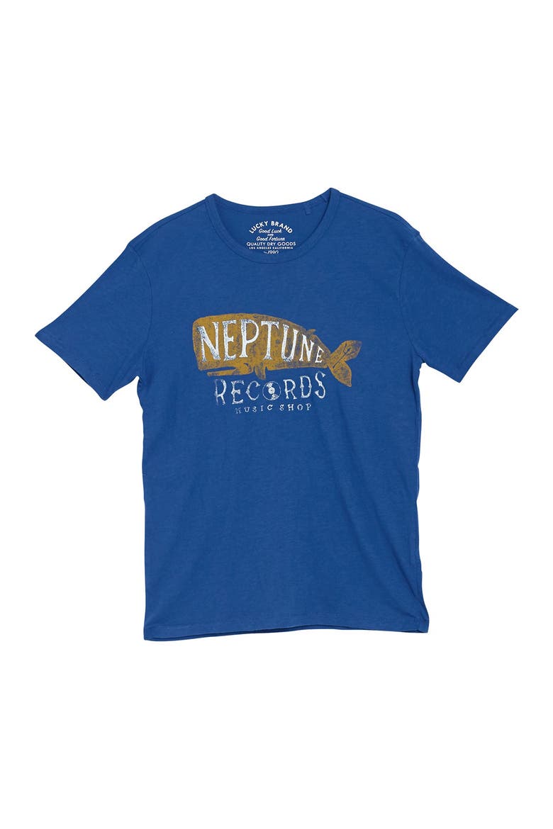 Neptune Records Graphic T-Shirt, Main, color, MONACO BLU