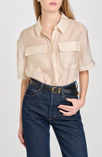 Wayf Daria Short Sleeve Button-up Shirt
