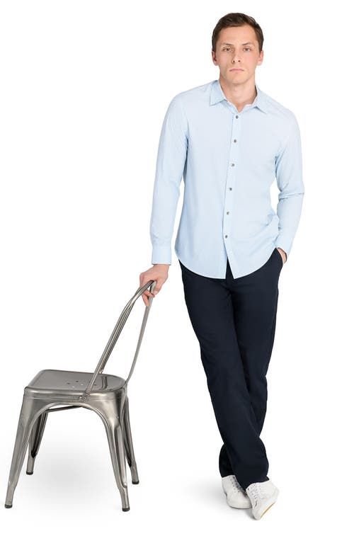Wrk W.r.k Abstract Cube Print Performance Button-up Shirt