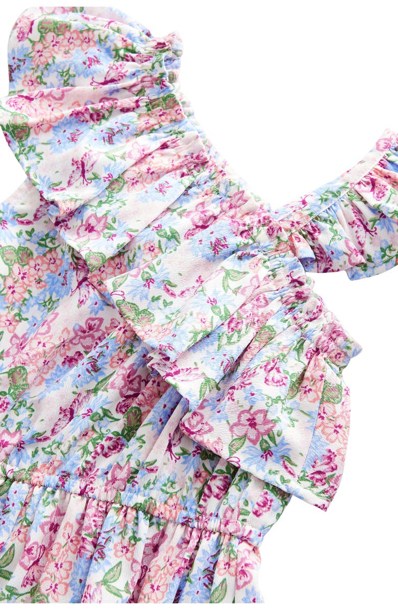 NEXT Kids' Ditsy Ruffle Romper, Alternate, color, Pink